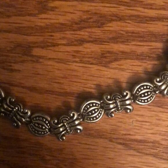 Vintage Link Wheat Scroll Necklace - Picture 3 of 6